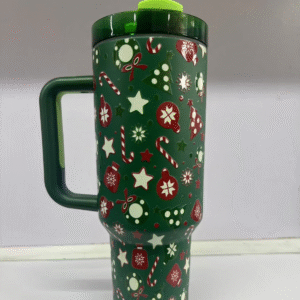 New Christmas 2025 Gifts Tumbler Christmas Cups 40 Oz Insulated Tumbler With Straw and Handle for Sale