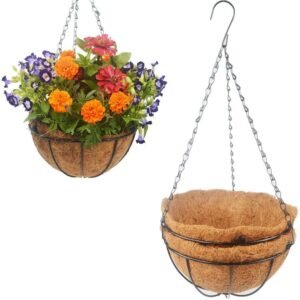 Hot Selling Wire Coco Coir Hanging Hanging Basket Coco Coir Pot for Home Decoration