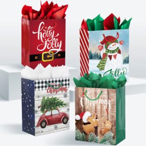 Wholesale Hot Sale Bulk Stock Mixed Pack Christmas Weddings Birthdays Party Gift Bags for Gift Packaging