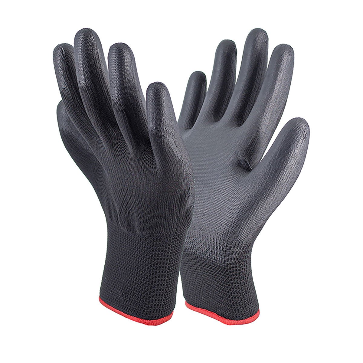 Durable PU Coated Safety Gloves Flexible Garden Mechanic Work Coated Gloves - Image 3