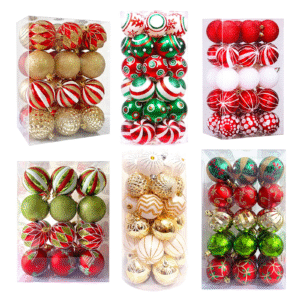 Customized Decorations Luxury Christmas Electroplated Christmas balls 6cm Diameter