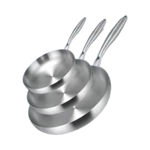 Commercial-Grade 304SS Stainless Steel Multi-Layer Wok Nonstick Deep Frying Pan Easy Clean Lid for Restaurant Use Factory