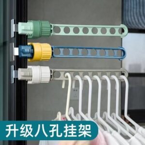Window frame clip-on clothes drying rack
